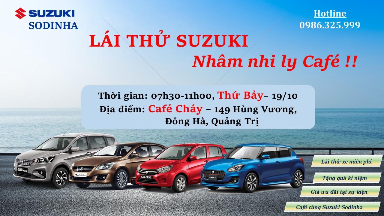 Lái thử Suzuki tại Cafe Cháy – Đông Hà