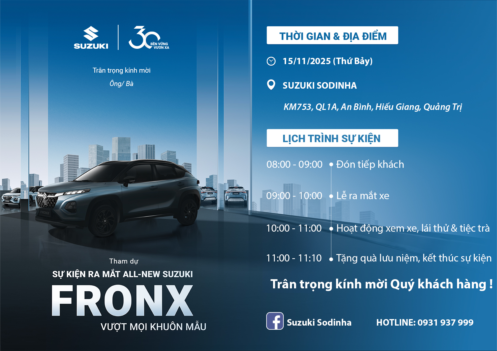 SỰ KIỆN RA MẮT SUZUKI FRONX 2025